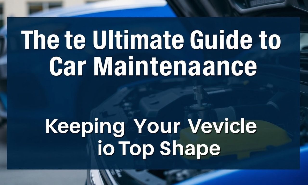 The Ultimate Guide to Car Maintenance: Keeping Your Vehicle in Top Condition