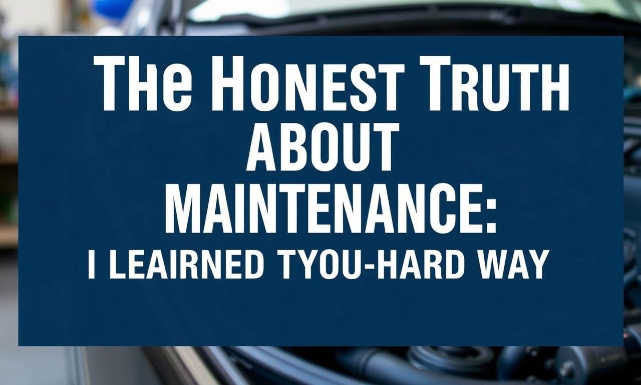 The Honest Truth About Car Maintenance: I Learned the Hard Way